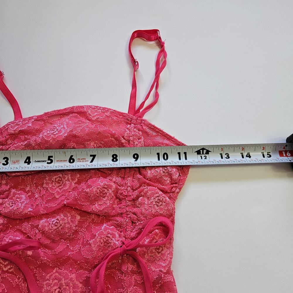 Y2k Victoria's Secret Slip Dress Pink Lace Coquette - XS - Picture 6 of 6